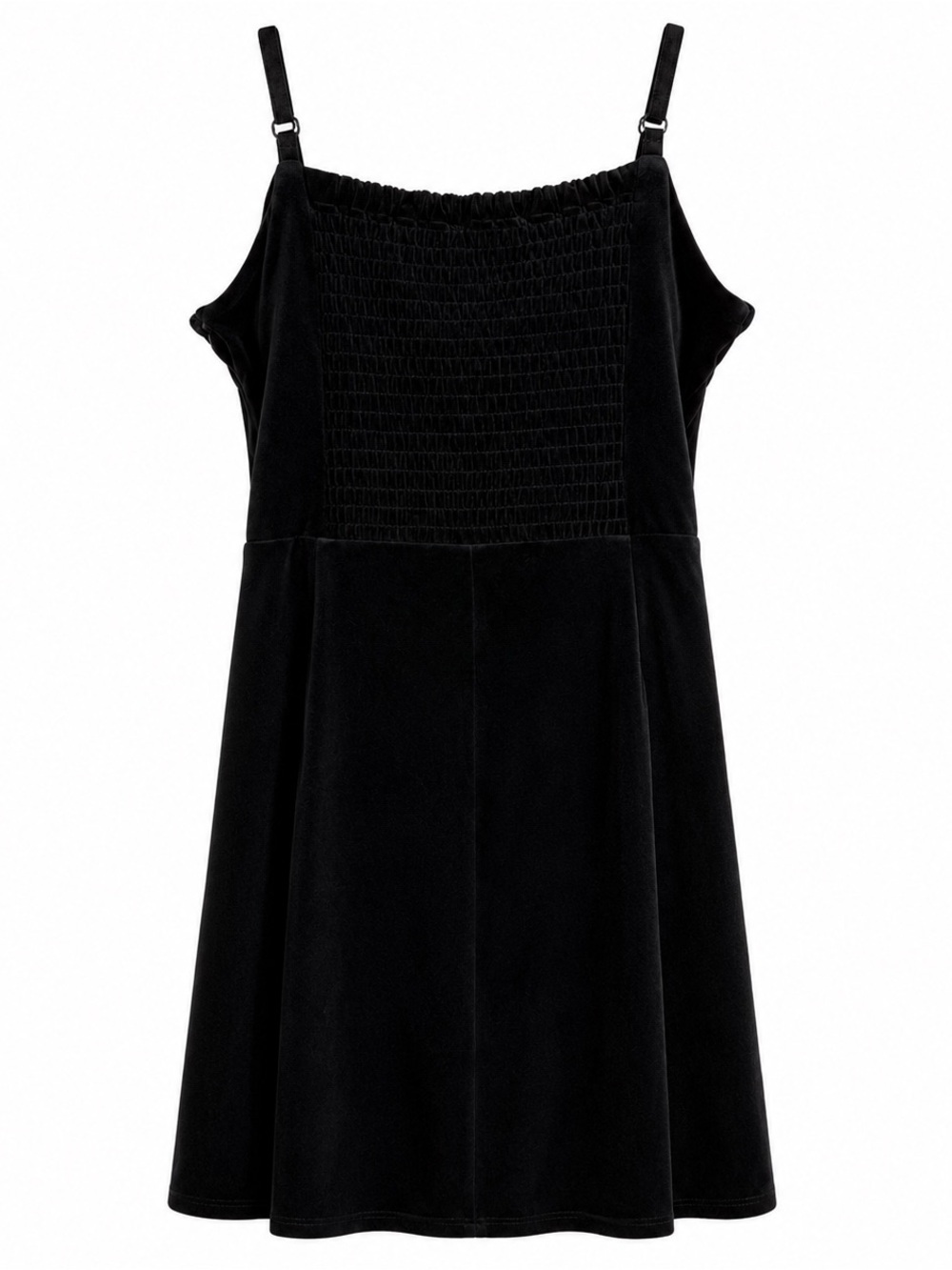 Black Velvet Midi Dress Tie Waist Minimalist Cocktail Party Dress Size 9/10 NWT - Picture 2 of 3